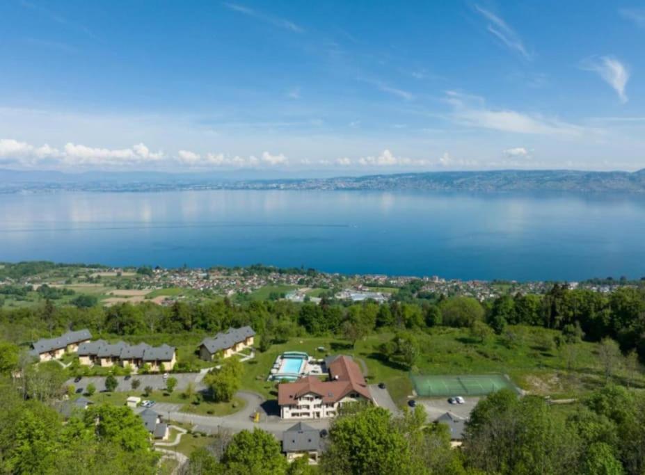 Le Garden - Ski - Vue Lac - Piscine - Parking - Evian - Thonon - Lugrin Eksteriør billede