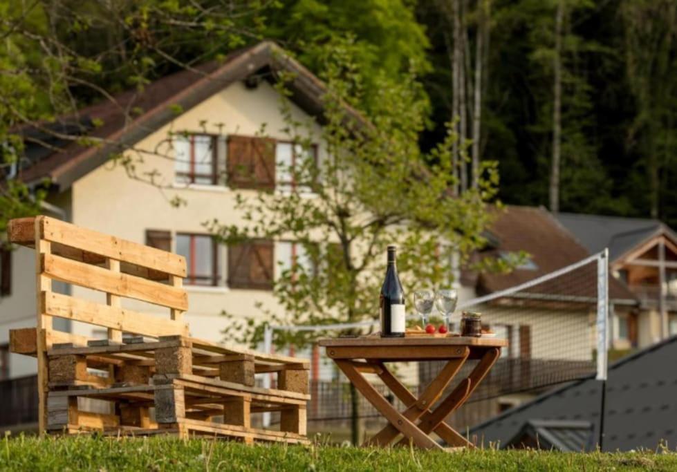 Le Garden - Ski - Vue Lac - Piscine - Parking - Evian - Thonon - Lugrin Eksteriør billede